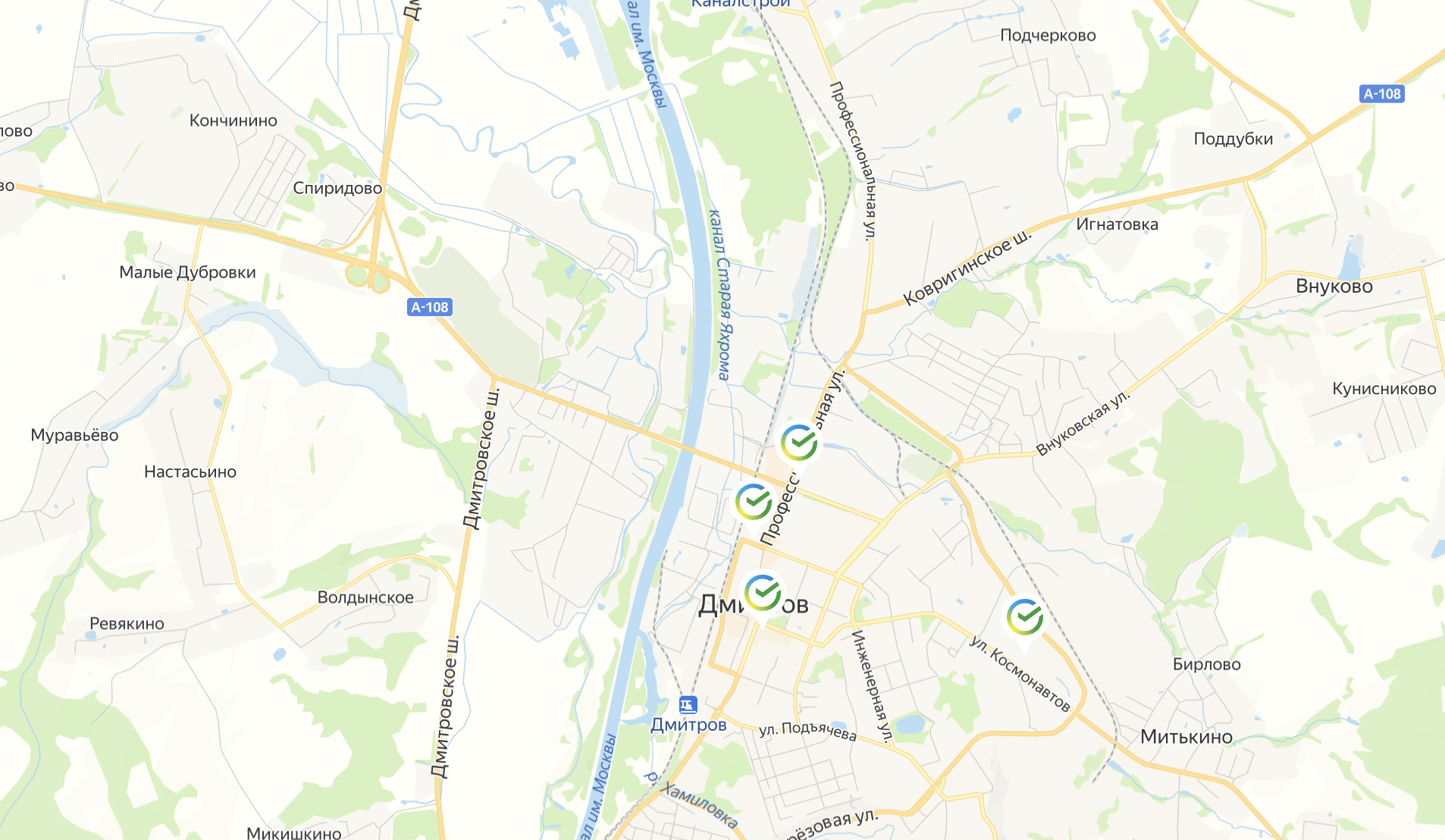 СберМобайл в Дмитрове офисы на карте